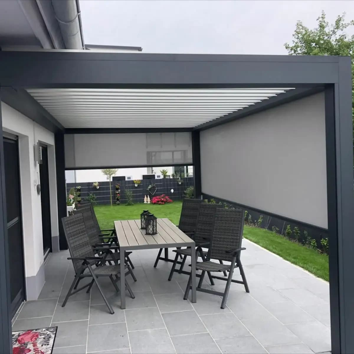 Pergola bioclimatique de toit à persienne en aluminium 3x6m