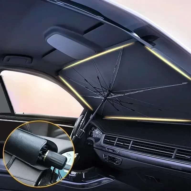 Pare-soleil de voiture pliable pour pare-brise, protection solaire avant, isolation thermique, accessoires automobiles pour l'été