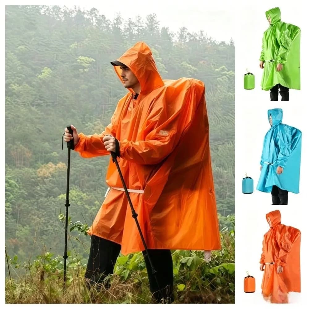 Accessoires de pluie, imperméable d'extérieur 220T, imperméable léger, veste de pluie portable et durable, pour l'alpinisme