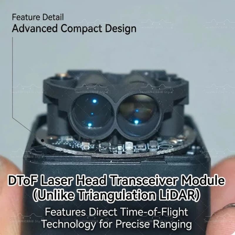 Module Lidar 360 °   Capteur de détection d'obstacles par radar DToF LD06 Mini, rotation interne, portée de 12 mètres, balayage DToF