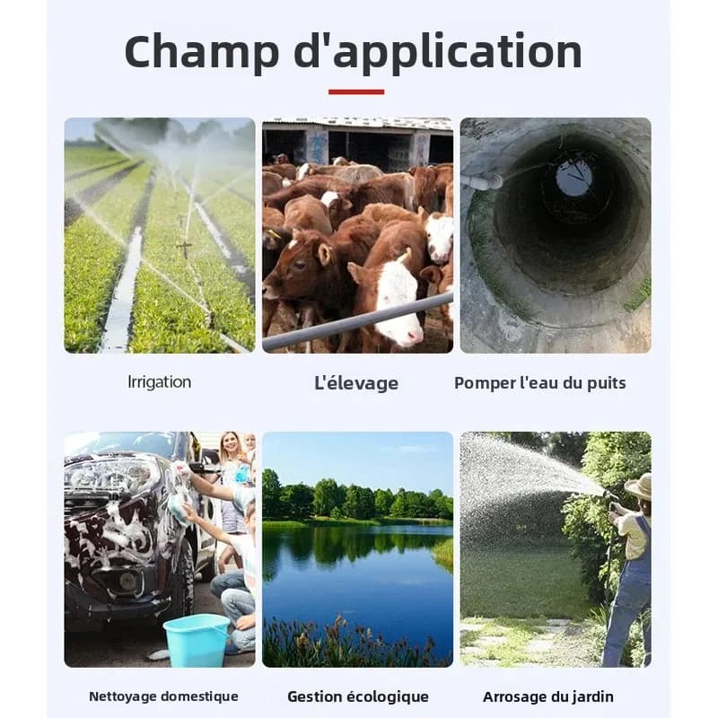 Pompe à eau Submersible électrique haute puissance, pompe à eaux usées, pompe de Drainage électrique Portable pour jardin, étang, piscine et Irrigation