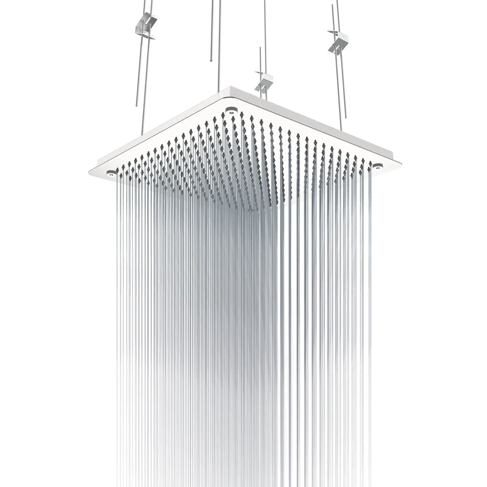 Relextime Pommeau de douche de plafond de luxe moderne carré dissimulé 500 mm en acier inoxydable SUS304 pour salle de bain