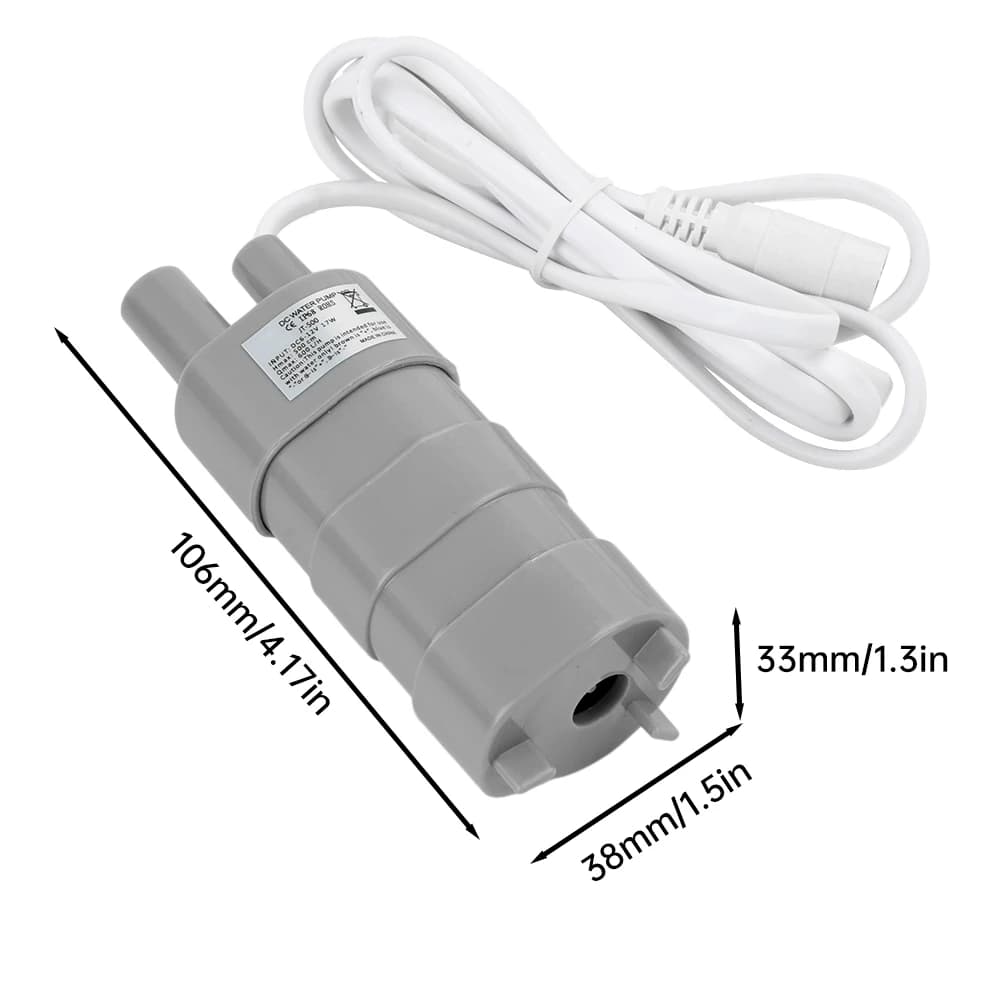 Pompe à eau multifonctionnelle Submersible 600L/H 12V, pompe à haut débit adaptée aux arroseurs de jardin, camping-car