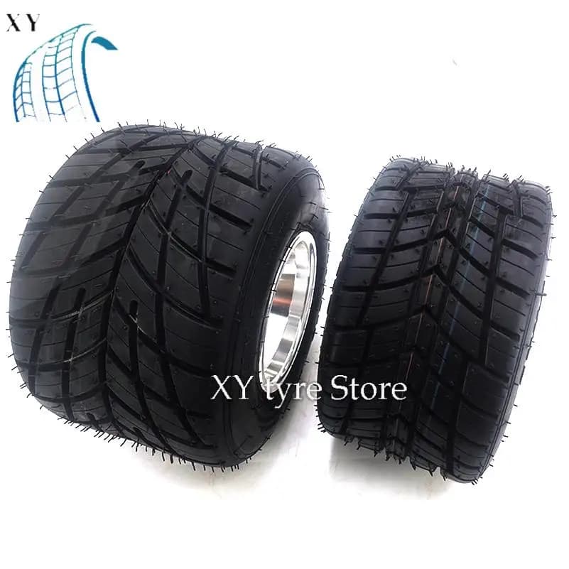 Pneus tubeless 10x4.50-5 et 11x7.10-5 pouces avec jantes en aluminium pour karting, roues avant et arrière, accessoires de drift pour karting.