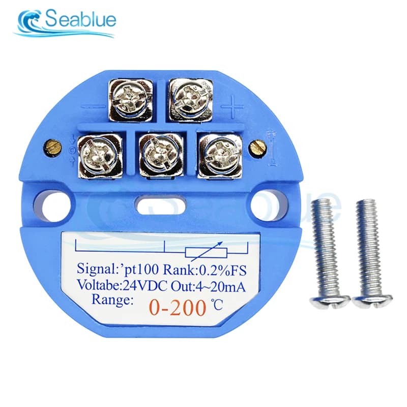 Capteur émetteur de température RTD PT100, Tech Thermal 02/10/2018 4-20mA -50-50-50-100 0-100 200 30