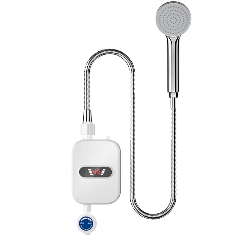Mini chauffe-eau électrique instantané 3500W, robinet, pommeau de douche, chauffage en 3 secondes