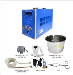 Machine de chauffage par induction haute fréquence, chauffage par induction ZVS, four de fusion arge