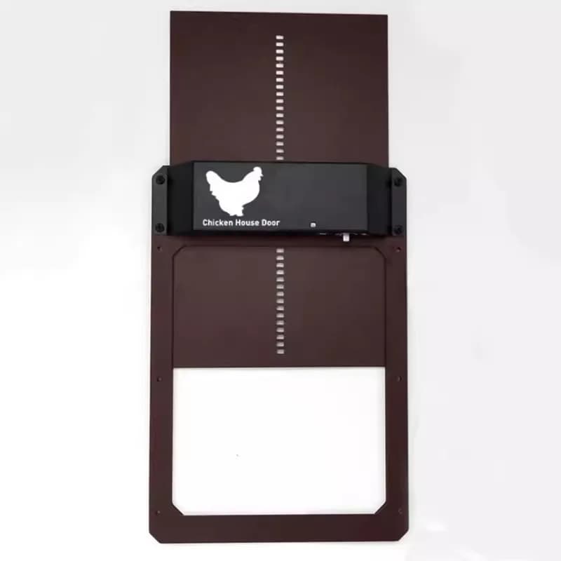Porte automatique à détection de lumière pour poulailler, poulailler, porte pour animaux de compagni