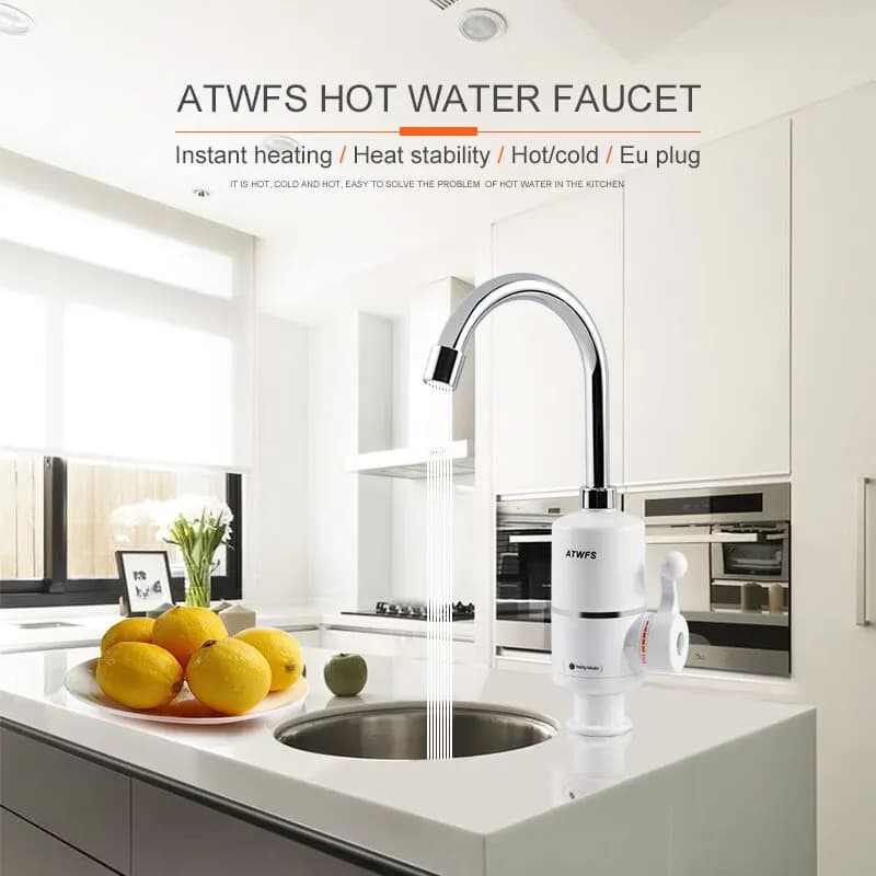 ATWelasticity-Chauffe-eau électrique instantané sans réservoir, 3000W, pour robinet de cuisine, nouv