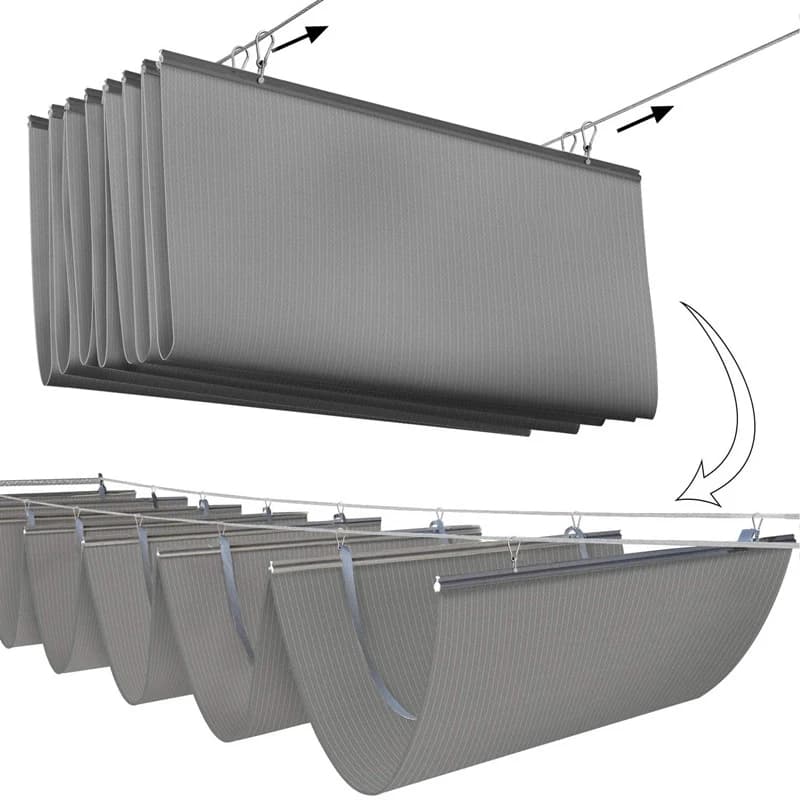 Pergola extérieure vague ombre auvent imperméable