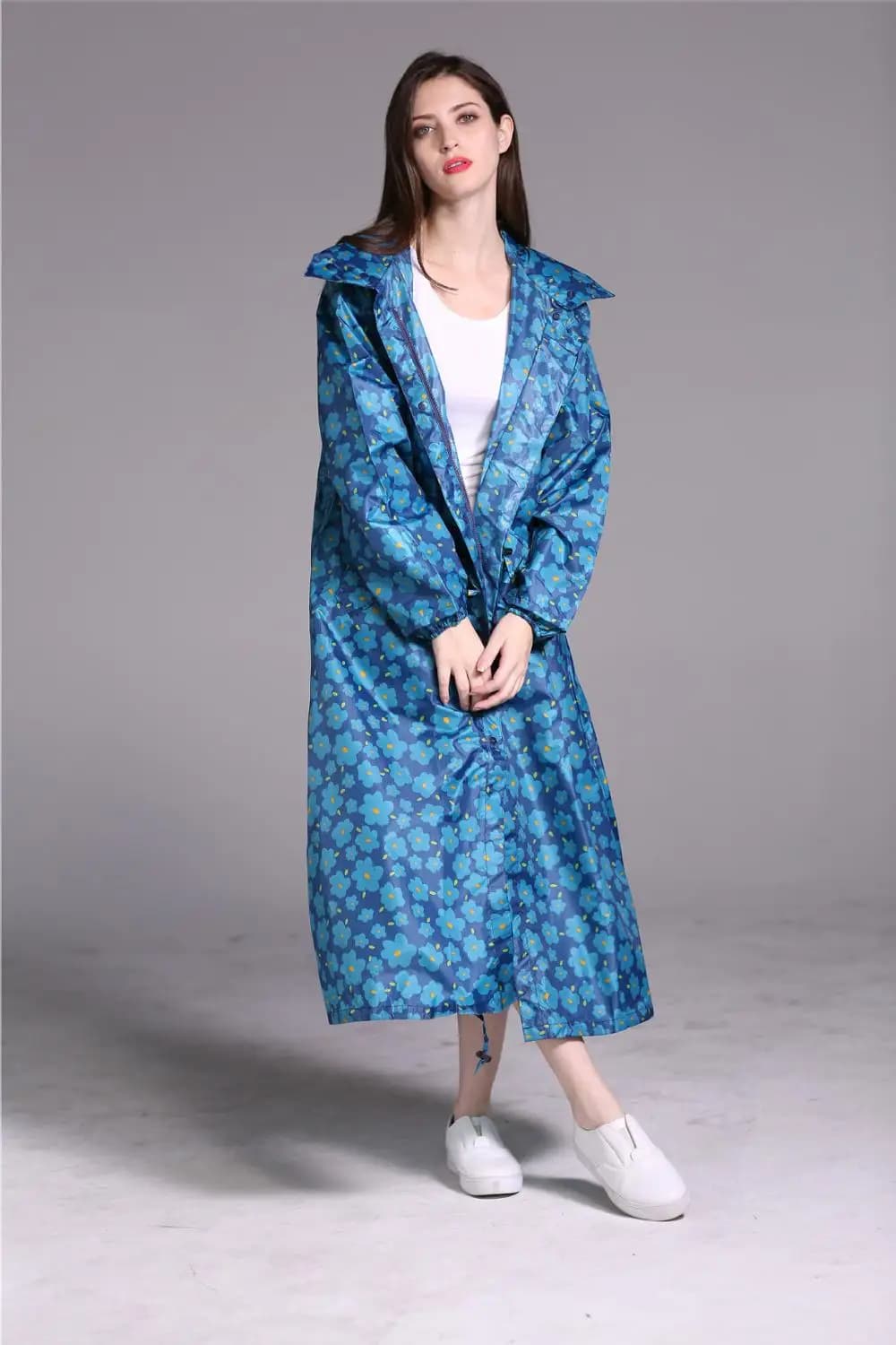 Imperméable long et respirant pour hommes et femmes, imperméable, poncho fin, veste de pluie pour dames, manteaux pour adultes, nouvelle mode