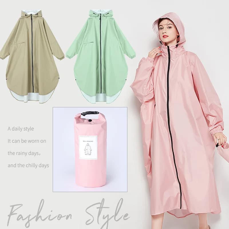 Manteau de Pluie Long et Épais pour Femme et Homme, Imperméable, Grande Taille, pour Adultes, Randonnée en Plein Air, Coupe-Vent, Biker, Allongé, Nouvelle Collection