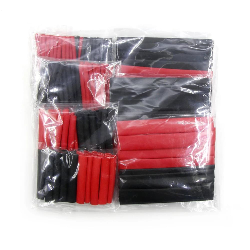 Kit de 127 tubes thermorétractables résistants à la chaleur pour isolation de câbles électriques