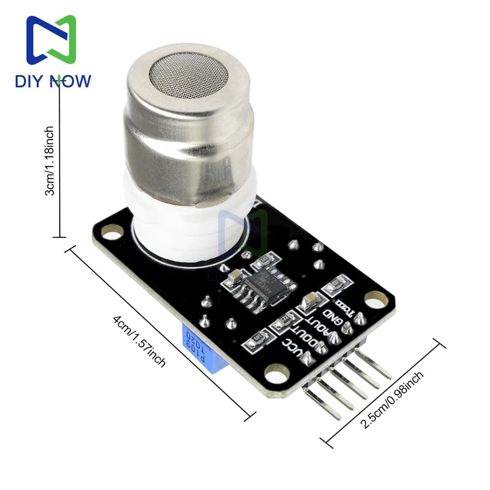 Module de capteur de dioxyde de carbone MG811, capteur de gaz CO2 de Type tension, sortie double Signal DC6V pour une utilisation dans les maisons et l'environnement