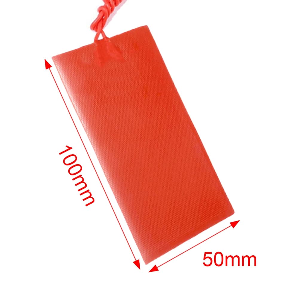 Mini coussin chauffant en silicone pour voiture, 12V, 15W, 5x10cm