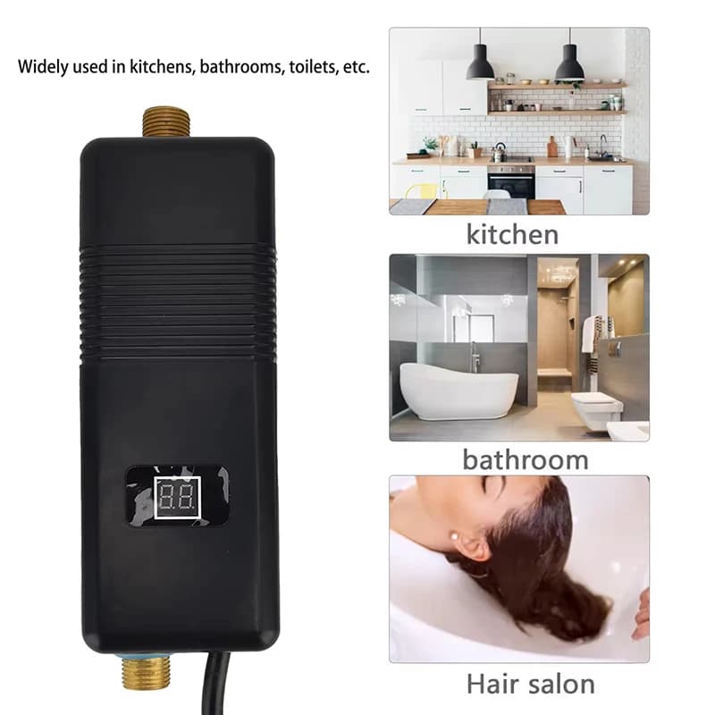 Chauffe-eau électrique instantané 3KW/3.5KW pour la maison, la salle de bain, la cuisine, le camping, la salle de bain, chauffe-eau électrique