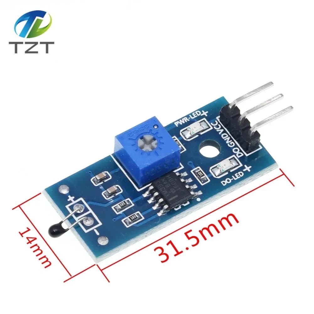 1/5 pièces module de capteurs de température à thermistance module de capteurs thermiques faire la sortie numérique/interrupteur de contrôle de température pour Arduino