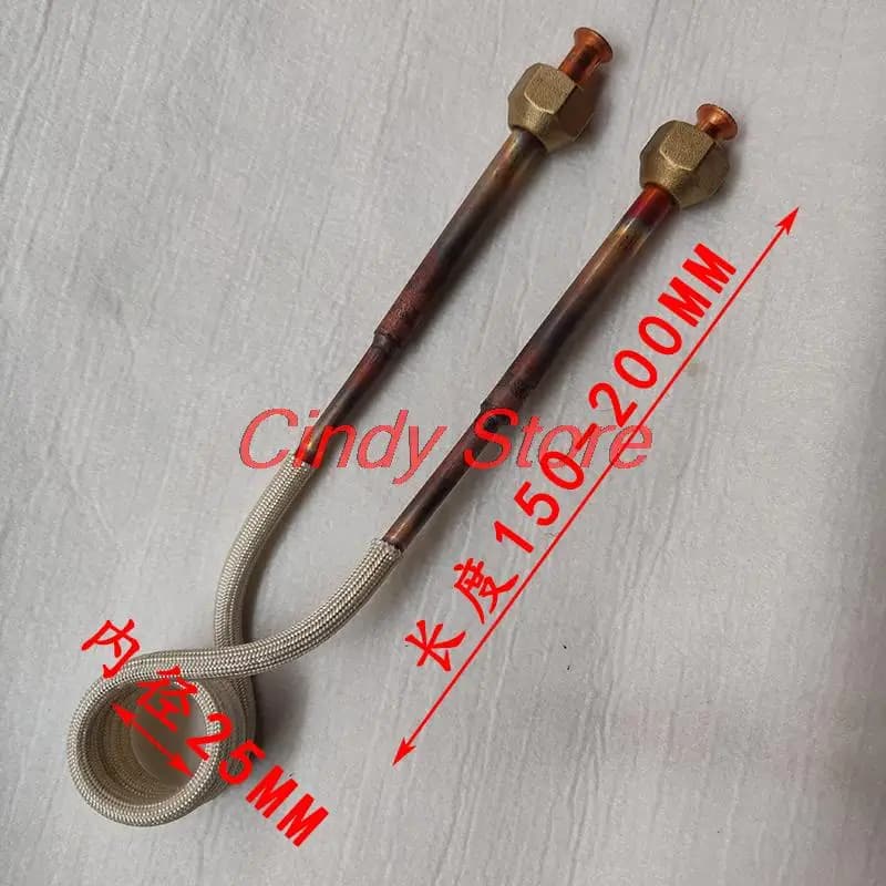 Bobine de chauffage par induction pour machine à haute fréquence, perceuse à eau, outil de tournage, bobine de chauffage, tube en cuivre, bobine d'induction