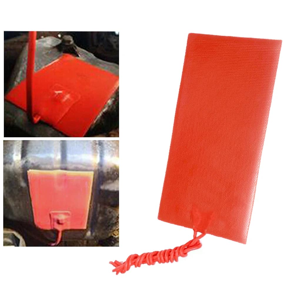 Mini coussin chauffant en silicone pour voiture, 12V, 15W, 5x10cm