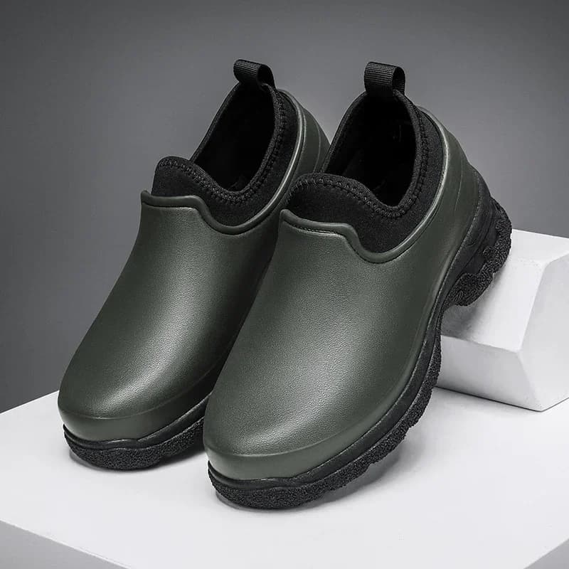 Chaussures basses de loisirs en plein air, chaussures de travail de cuisine polyvalentes, chaussures de couple anti-pluie, mode simple, grande taille, 4 saisons