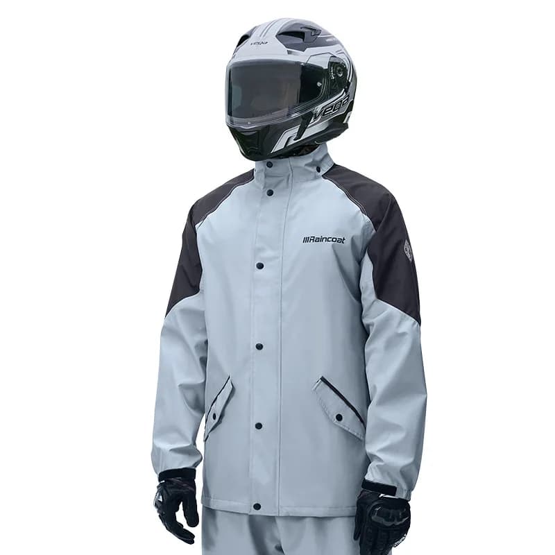 Ensemble imperméable pour motard, veste et pantalon de pluie épais pour livreur, spécial moto.