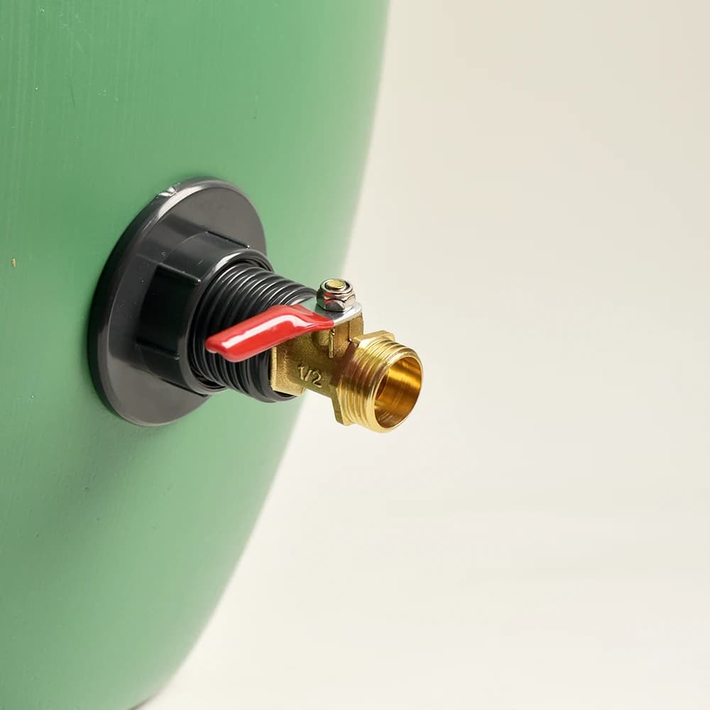 Kit de raccordement pour la collecte d'eau de pluie, avec valve en laiton et filtre, connecteur fileté 1/2 pouce, pour seau de stockage d'eau