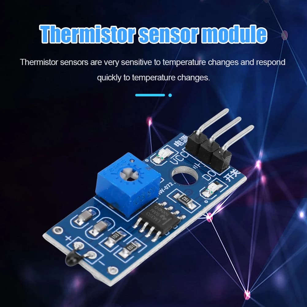 Capteur thermique NTC haute sensibilité pour Ardu37, technologie de capteur de température à thermistance, interrupteur de contrôle de température, kit de bricolage