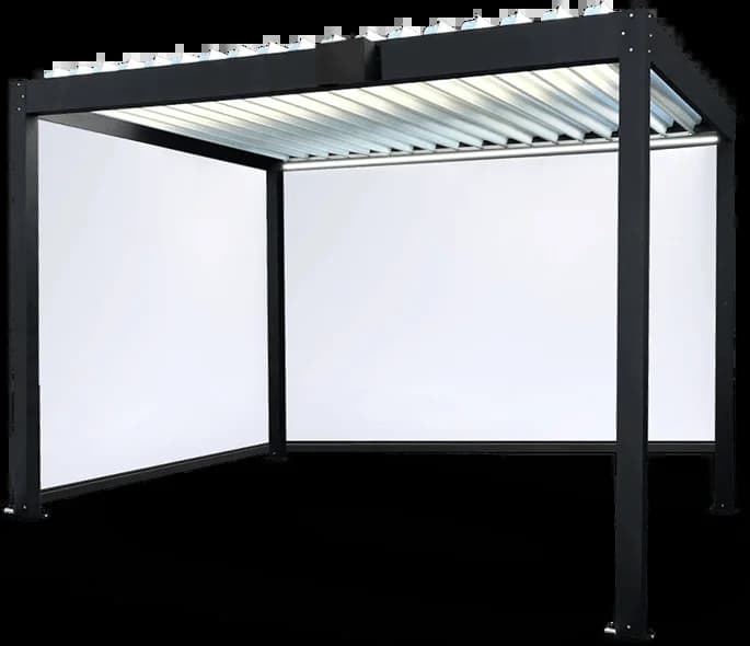 Produit très vendu : Pergola bioclimatique motorisée en aluminium de différentes tailles