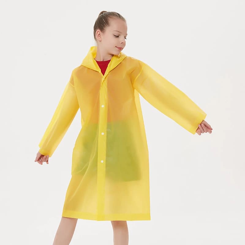 Poncho de pluie pour enfants, imperméable, non jetable, pour le voyage, accessoires de randonnée en plein air, vêtements de pluie pour enfants, imperméables