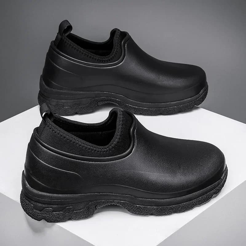 Chaussures basses de loisirs en plein air, chaussures de travail de cuisine polyvalentes, chaussures de couple anti-pluie, mode simple, grande taille, 4 saisons