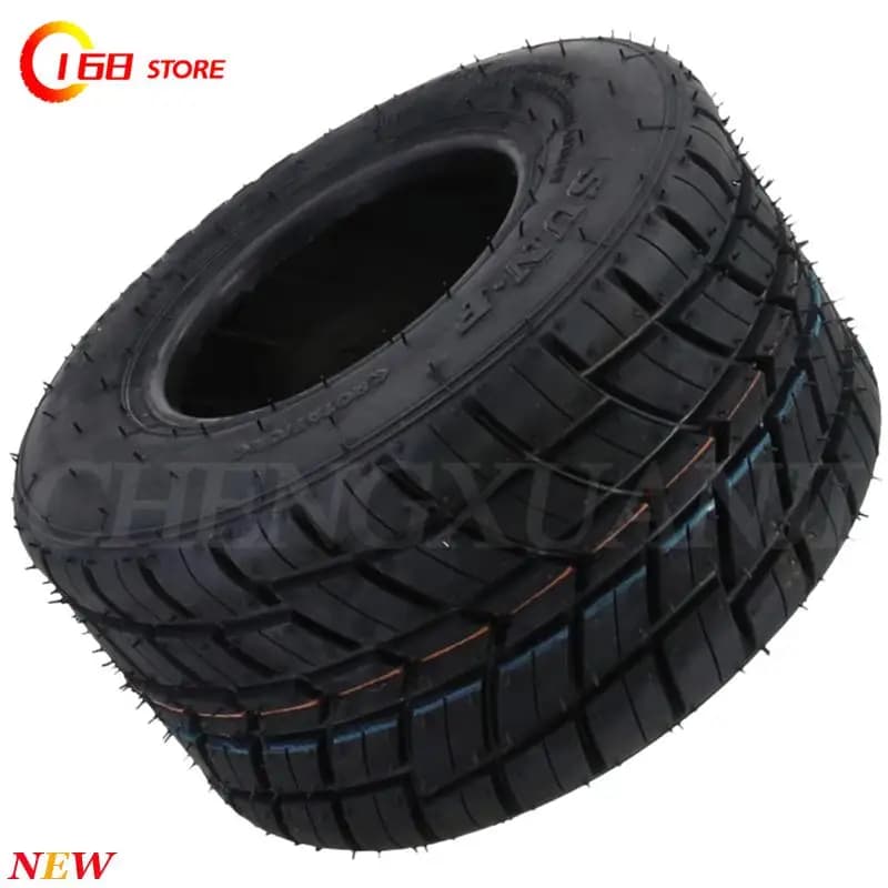 Pneus de pluie pour karting, roues DIY Karting, pneus avant 10x4.50-5, pneus arrière 11x7.10-5, pneus de route sous vide avec moyeu en alliage d'aluminium de 5 pouces