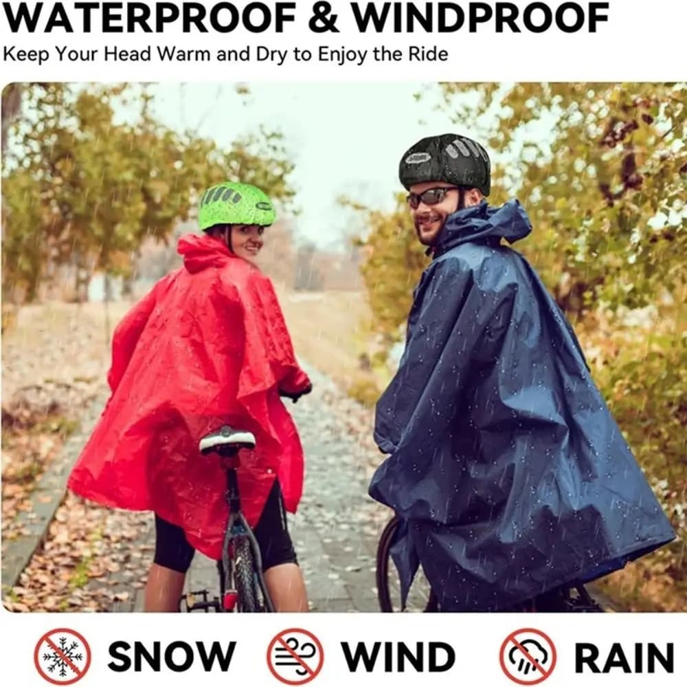 Couverture de casque de vélo à bande réfléchissante, imperméable, haute visibilité, réglable, coupe-vent