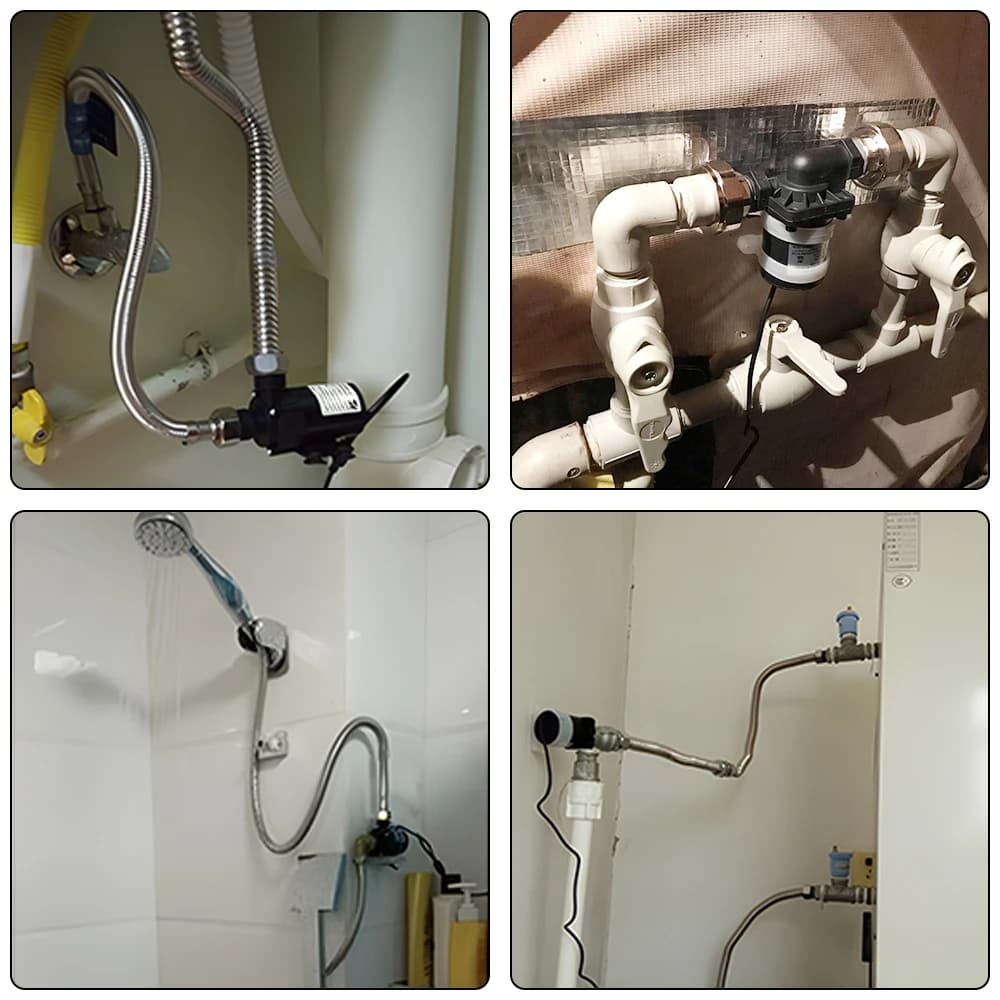 Pompe de surpression de chauffage au sol, chauffe-eau, douche, moteur solaire sans balais, pompe à eau Micro SubSN, DC 12V, 24V
