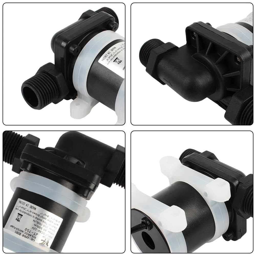 Pompe de surpression de chauffage au sol, chauffe-eau, douche, moteur solaire sans balais, pompe à eau Micro SubSN, DC 12V, 24V