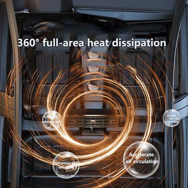 Nouveau ventilateur de chauffage électrique pour voiture, refroidisseur d'air, 12V, portable, dégivreur, ventilateur de chauffage, 200W, sèche-cheveux, dégivrage du pare-brise, accessoire