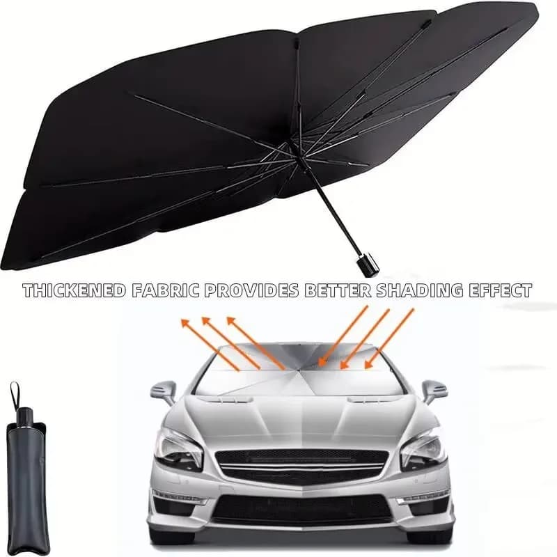 Parasol de voiture, accessoires d'été, pare-soleil pour pare-brise avant, protection solaire, isolation thermique, pare-soleil pliable télescopique
