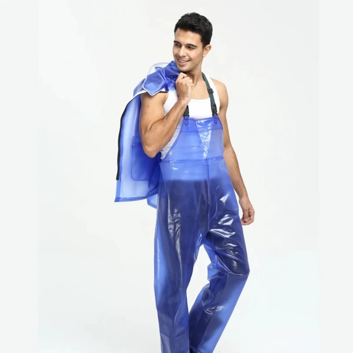 Hommes manteau de pluie veste imperméable combinaison Transparent imperméable PVC épais pantalon de pluie manteau de pluie équipement par temps humide vêtements de pluie costume