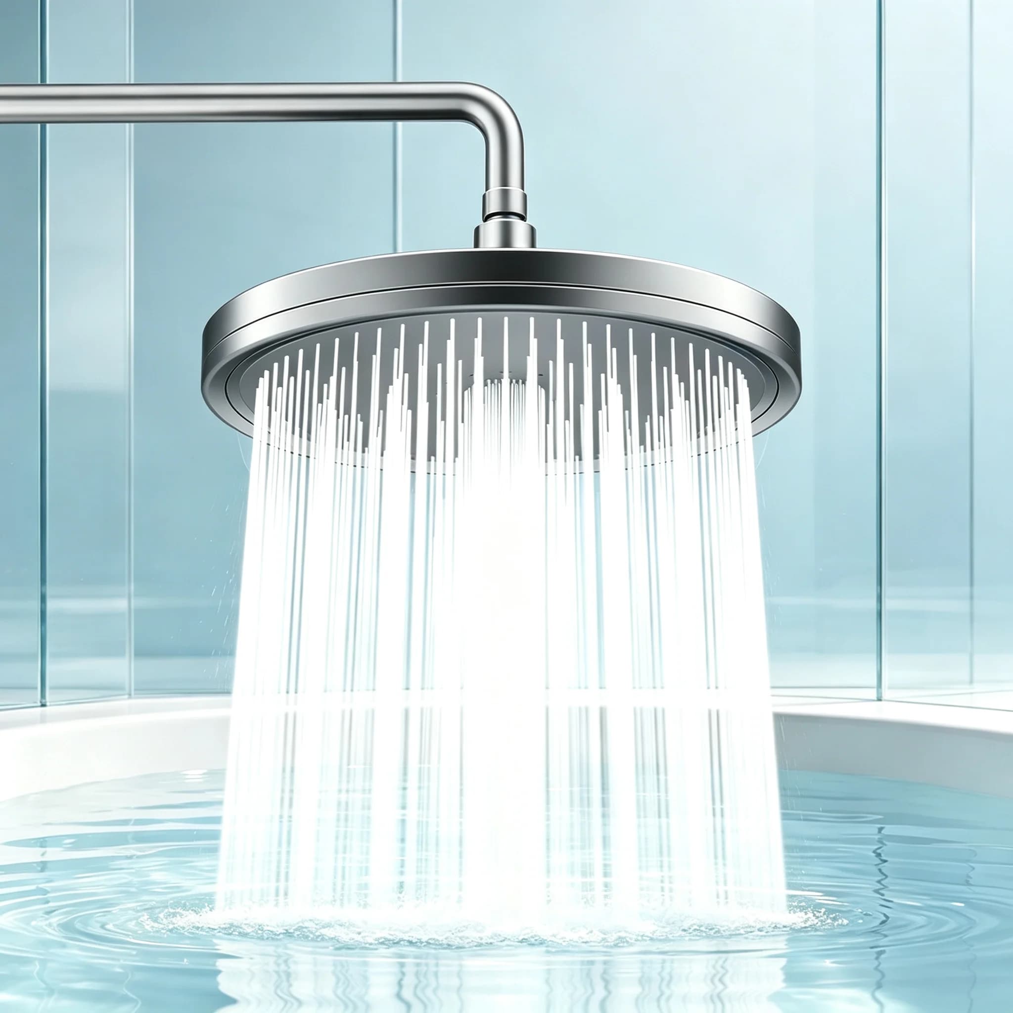 Pommeau de douche pluie surdimensionné à haute pression avec 6 modes de jet, large couverture intégrale du corps pour salle de bain à domicile