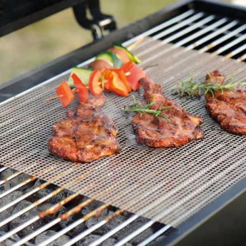 YOMEEI 1 pièces Barbecue tapis à griller grille forme