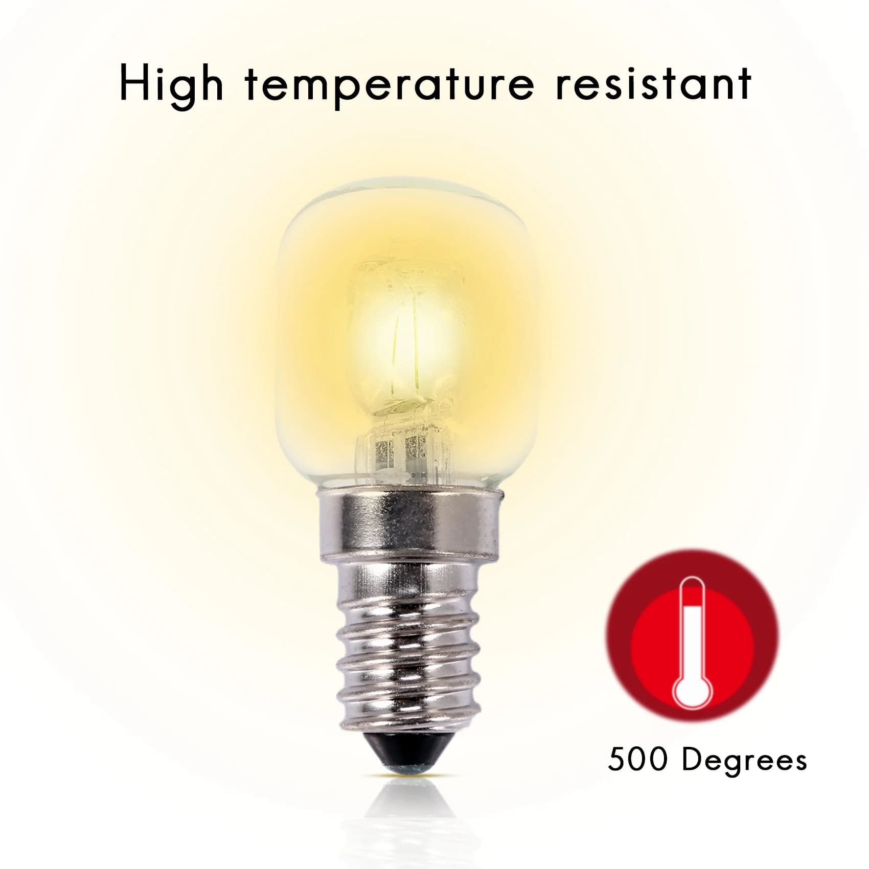 Tendance! Ampoule haute température E14, 500 degrés, 25W, halogène pour four à bulles, ampoule à Quartz E14 250V 25W