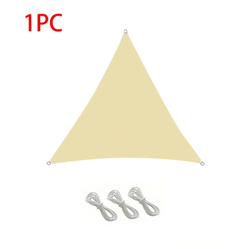Voile d'ombrage triangulaire beige