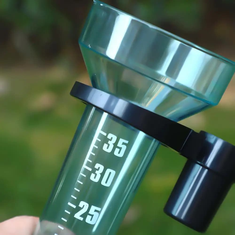Pluviomètre 35 mm en polystyrène pour la mesure de l'eau de pluie, outil de mesure de la pluie pour jardin extérieur et sol