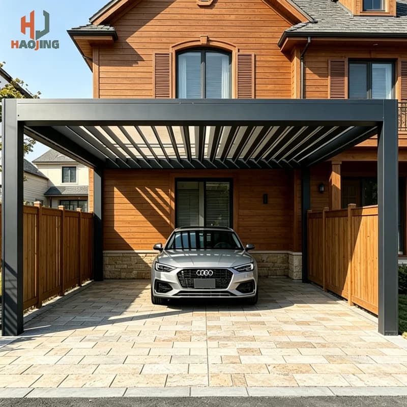 Pergola Bioclimatique Automatique en Aluminium Télescopique 4x3 pour Jardin Extérieur