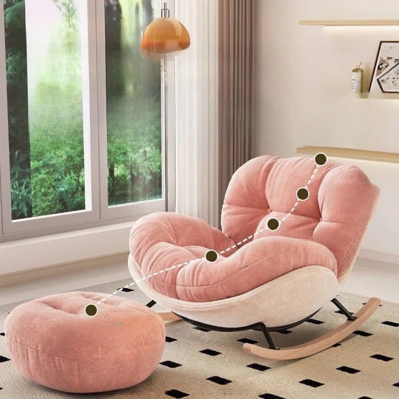 Chaise longue moderne roulante confortable paresseux chaise moderne inclinable concepteur italien Muebles Para El Hogar accessoires pour la maison