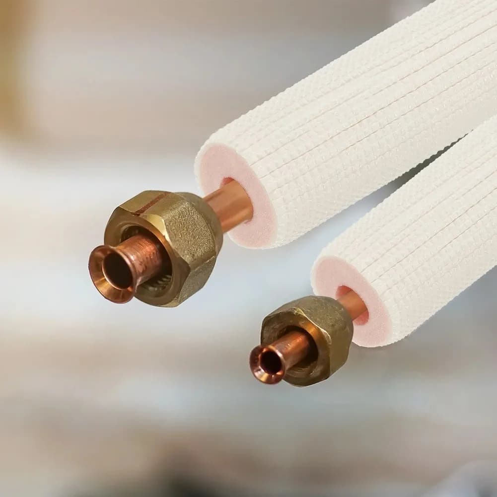 Manchon isolant pour tuyaux de climatisation, couche extérieure pour pompes à chaleur et conduites d'eau, 1/2/3m, économie d'énergie, pour la partie de chauffage et de refroidissement