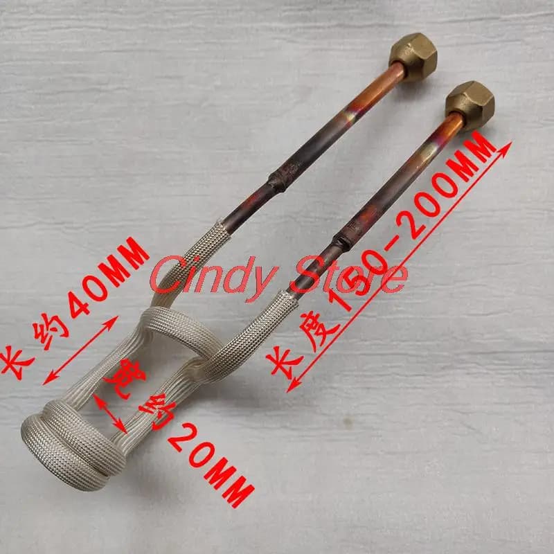 Bobine de chauffage par induction pour machine à haute fréquence, perceuse à eau, outil de tournage, bobine de chauffage, tube en cuivre, bobine d'induction