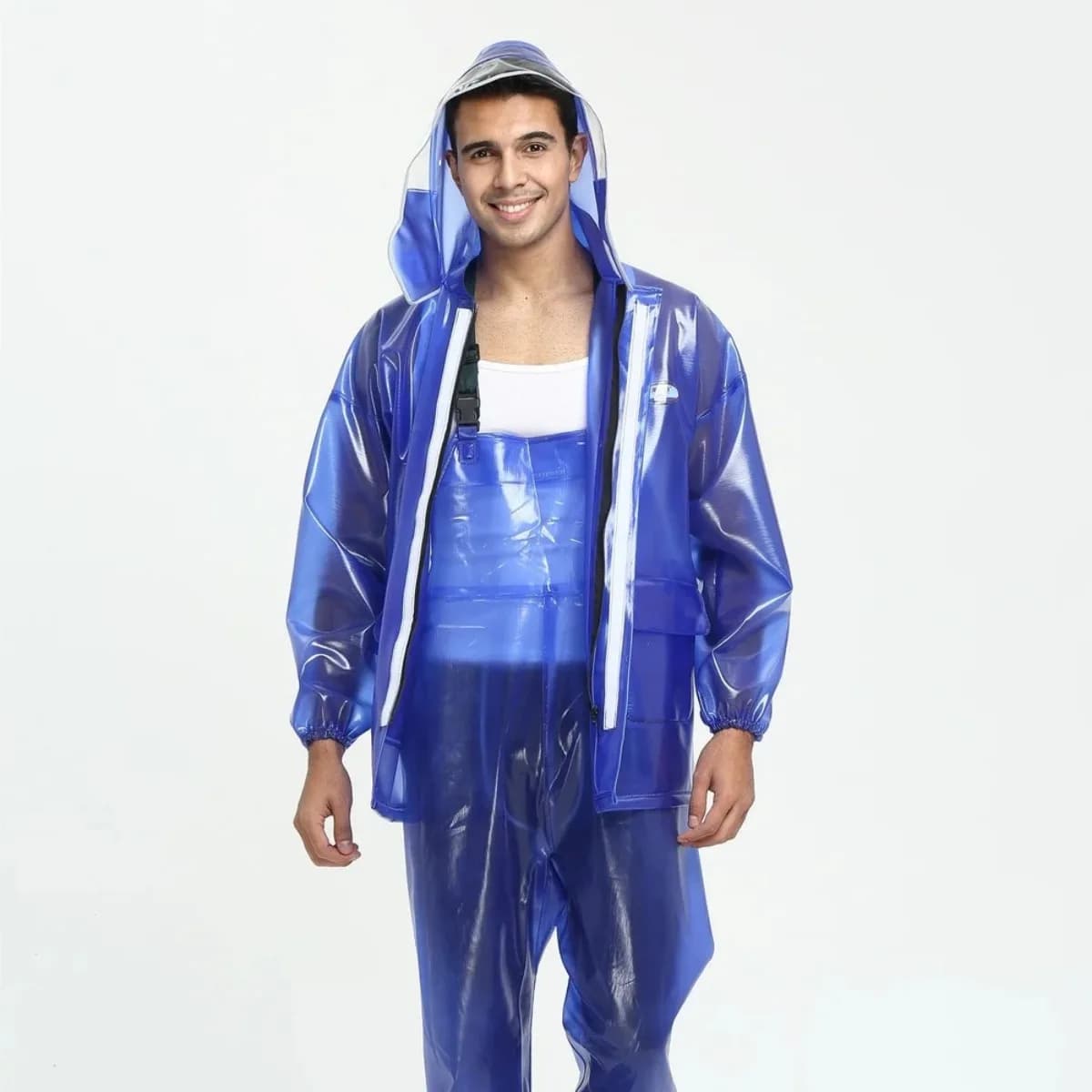 Hommes manteau de pluie veste imperméable combinaison Transparent imperméable PVC épais pantalon de pluie manteau de pluie équipement par temps humide vêtements de pluie costume