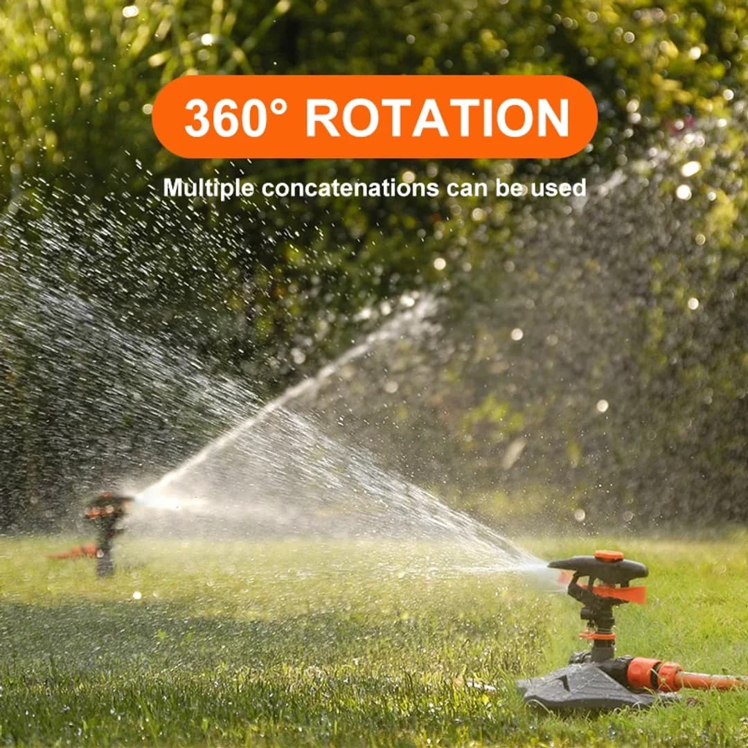Arroseurs automatiques de jardin pour pelouse 360° ° Système d'irrigation rotatif avec buse