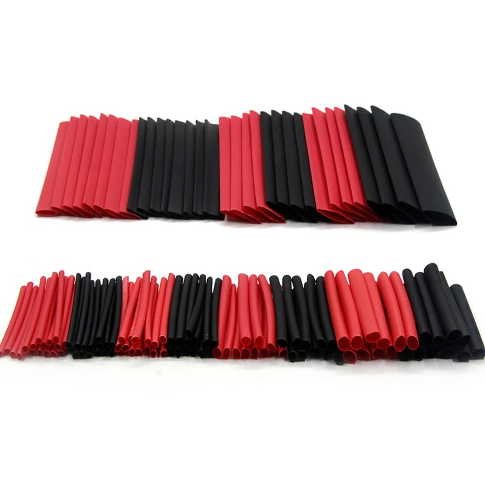 Kit de 127 tubes thermorétractables résistants à la chaleur pour isolation de câbles électriques