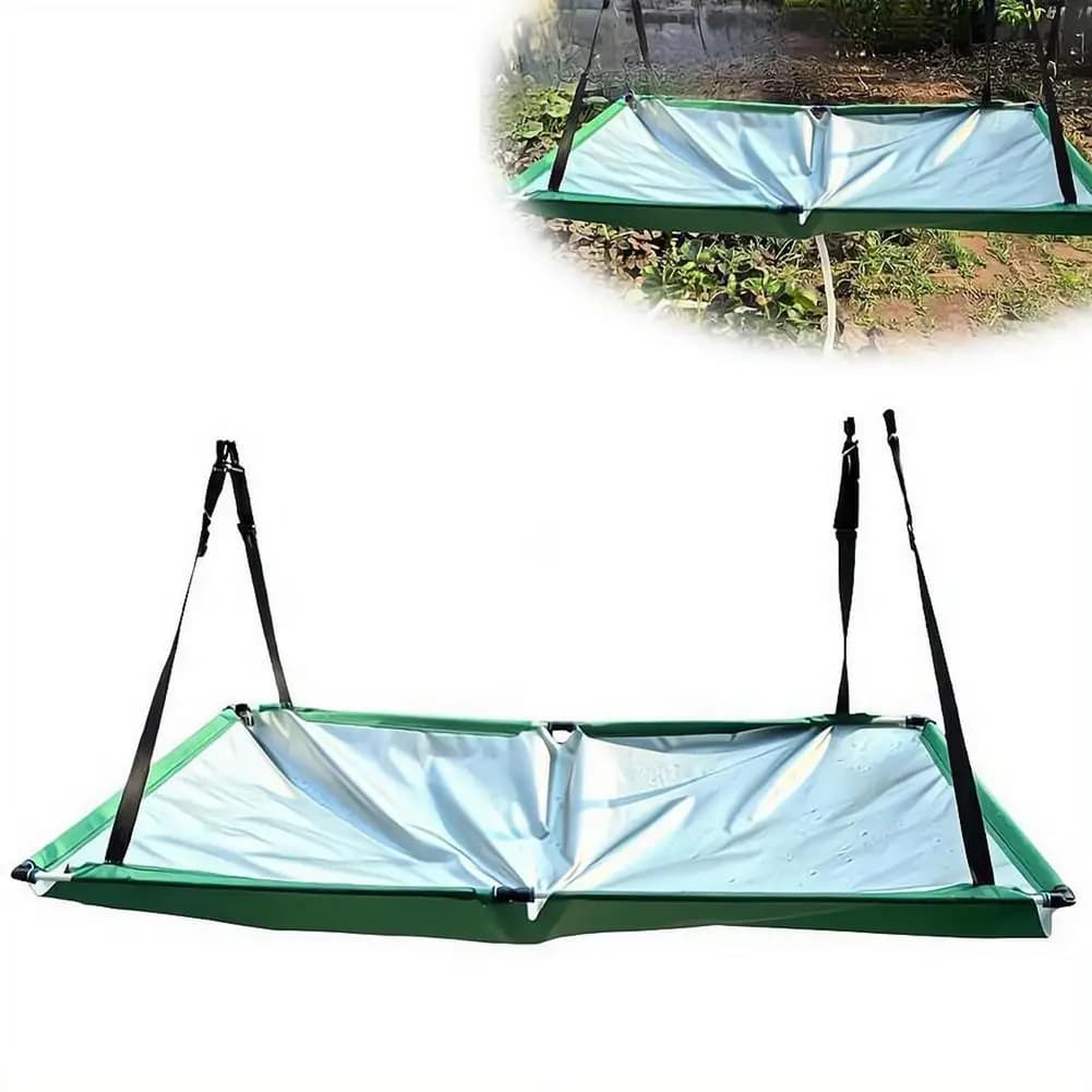 Collecteur d'eau de pluie pour jardin, tapis de récupération d'eau avec tuyau, filtre attrape-pluie pour pelouse, extérieur, jardin, balcon, camping